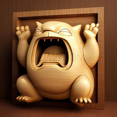 3D model Wake Up Snorlax Wake Up Kabigon (STL)